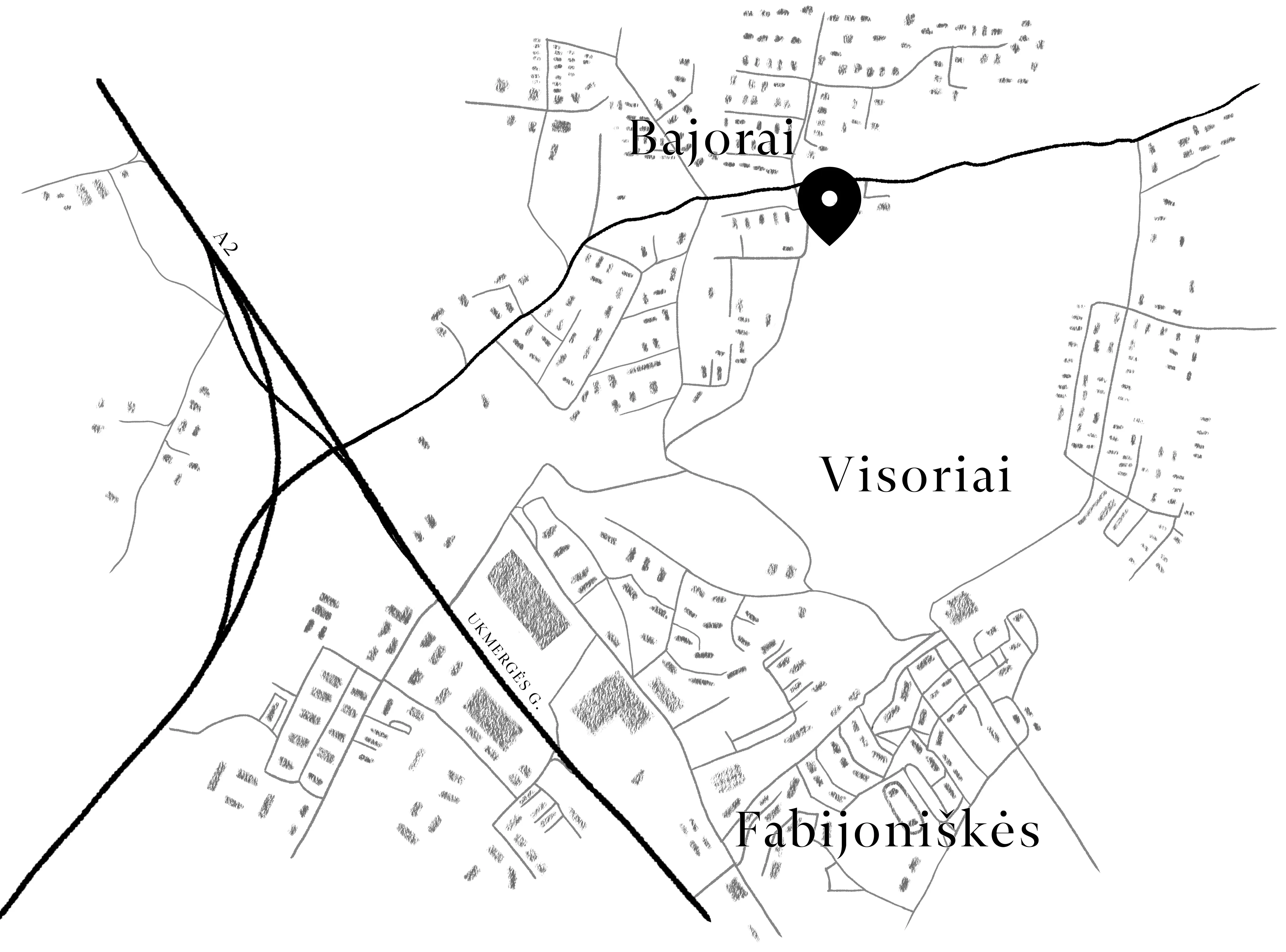 Bradūno g. 8 topografinis žemėlapis